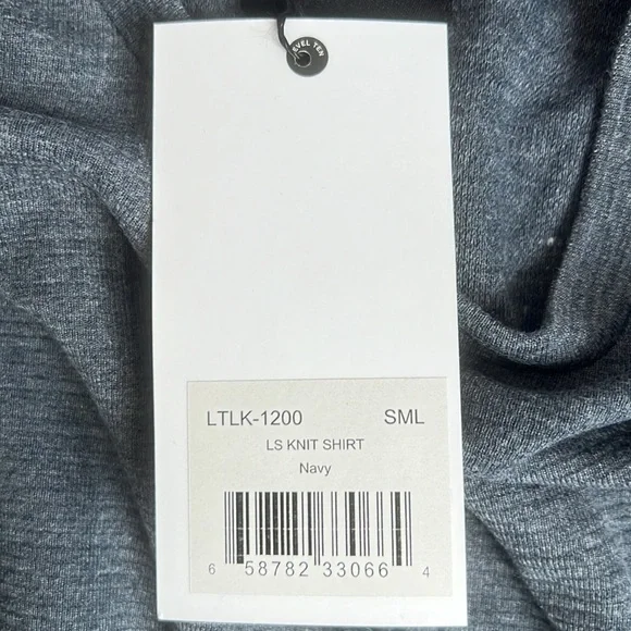 Level Ten Crew Neck Pullover Knit Shirt Men's Size Small Gray Blue NWT - Picture 6 of 10